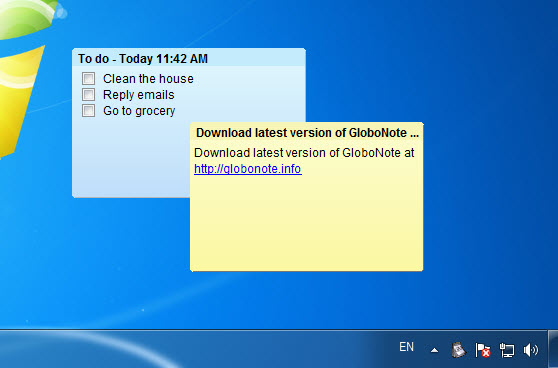 GloboNote in Windows